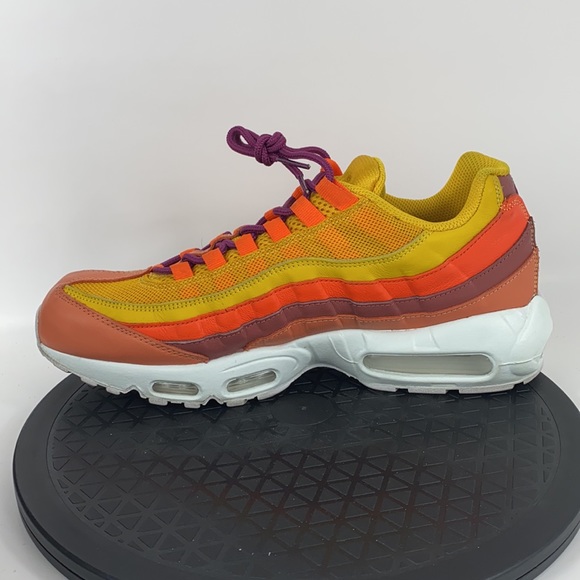 Nike Air Max 95 ‘Nike By You’ Yellow/Orange/White CW2188-991 Men’s Size 10.5 - Picture 9 of 12